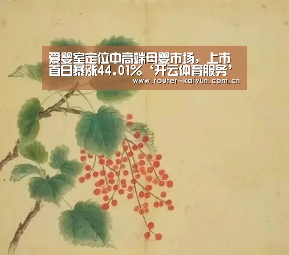 爱婴室定位中高端母婴市场,上市首日暴涨44.01%‘开云体育服务’(图2) 开云体育网站